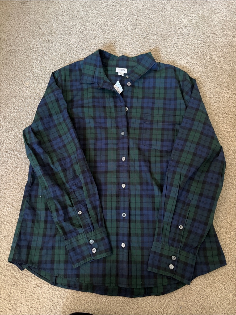 J.crew plaid button shirt